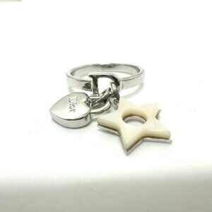 Christian Dior Star Heart Fashion accessories Ring Metal Silver